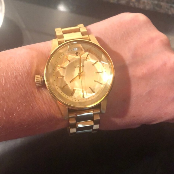Nixon Women’s Facet Gold Watch - Picture 2 of 7
